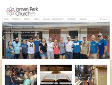 Tablet Screenshot of inmanparkumc.org